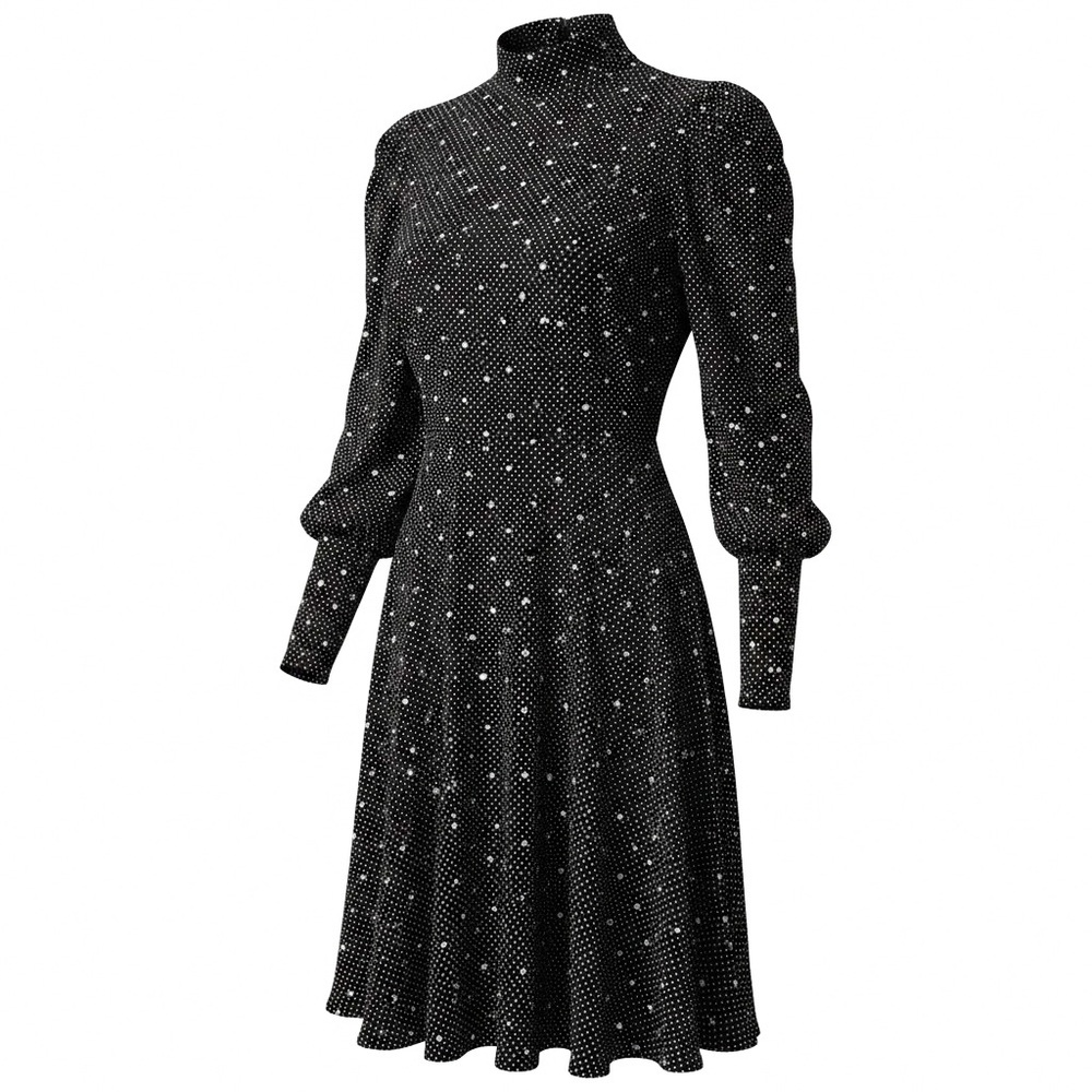 Ungaro Black and White Polka Dot Dress